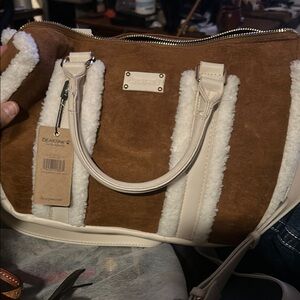 Bearpaw Brown and Cream Women's Bag